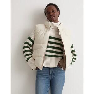 Madewell Reversible Puffer Vest Size L NWT
